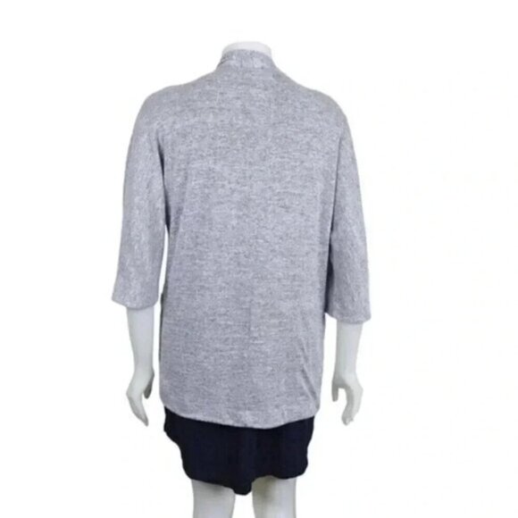 Aritzia Wilfred Free Zlata Gray Knit Open Front Cardigan Sweater Size XS - Picture 5 of 11